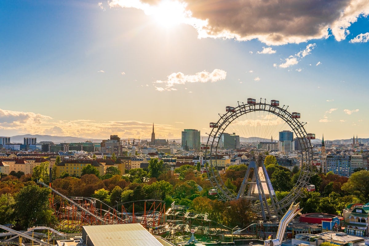 Der Prater, in den du während dem Studieren in Wien ganz in easy kommst.