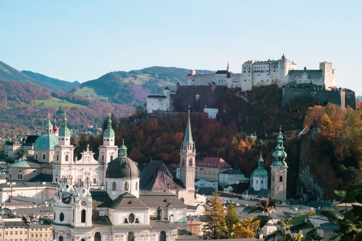 Die Stadt Salzburg, Heimat einiger top Studentenwohnheime.